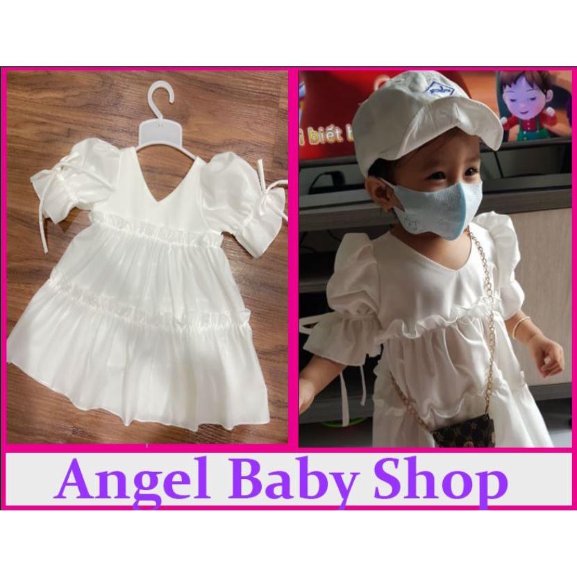 Hình ảnh Váy cho bé gái BABYDOLL lụa cao cấp siêu siêu dễ thương 8-22kg Angel Baby Thời Trang Thiết Kế