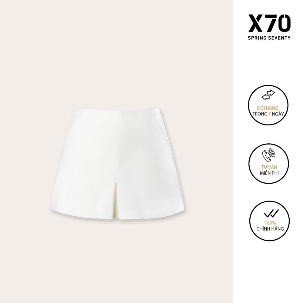 Quần Short Nữ Giả Váy Trơn Thiết Kế Không Túi Thời Trang X70 - 04500015