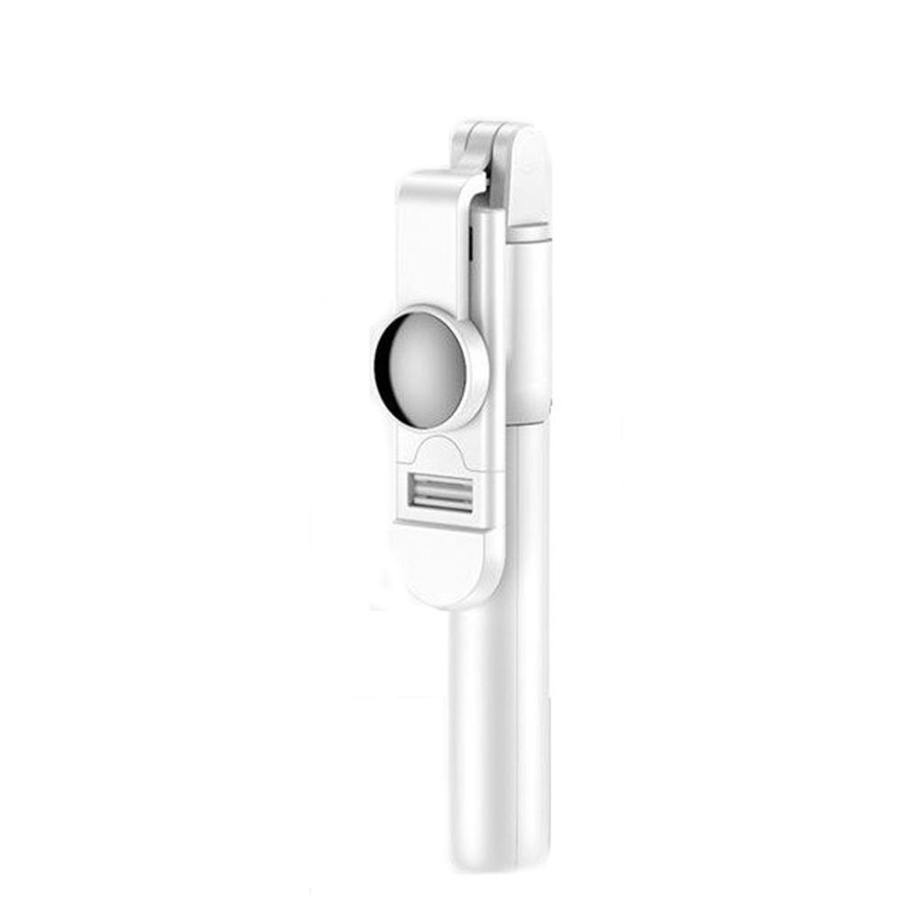 Wireless Bluetooth Selfie Stick w/Fill Light Tripod Remote Control Black