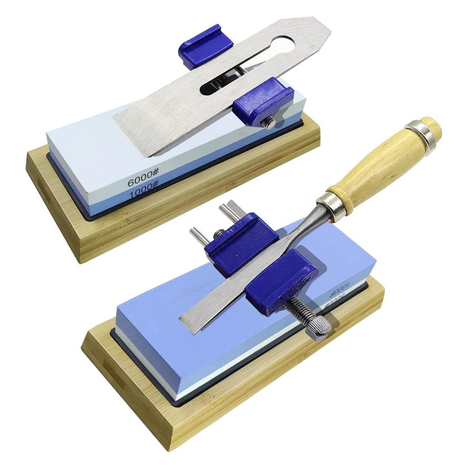 Bộ đá mài dao 2 mặt có đế giữ kích thước 1000/6000 kèm đế gỗ