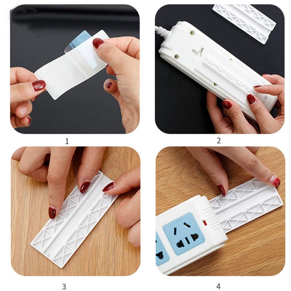 Miếng Dán Tường Treo Ổ Cắm Điện, Modem Wifi/ Giá Đỡ Treo Tường Cố Định Ổ Cắm Điện 88062