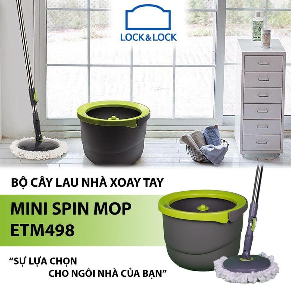 Bộ cây lau nhà xoay tay ETM-498