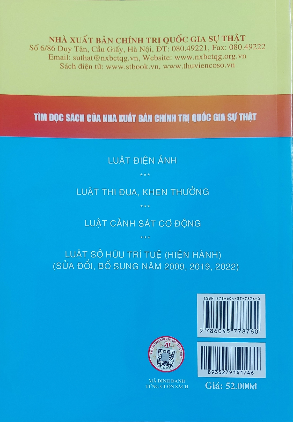 Luật kinh doanh bảo hiểm (NXB Chính trị quốc gia Sự thật)