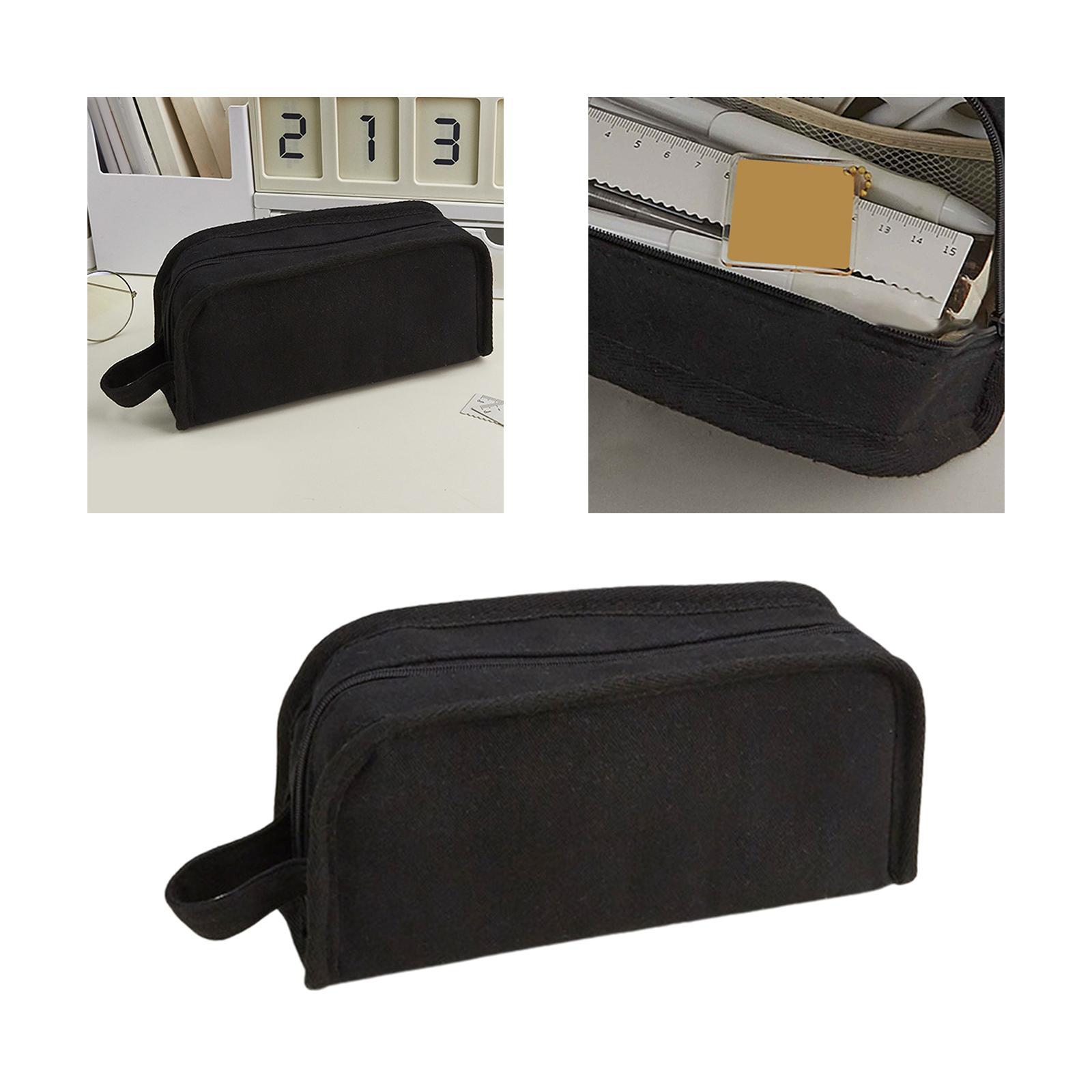 Wide Opening Pencil Pen Case, Large Capacity Zipper Pencil Pouch, Pencil Bag School Supplies for Girls, Stationery Organizer Marker Pouch Makeup Bag