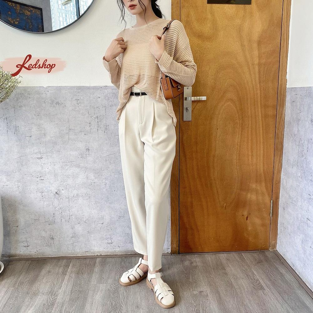 Áo lưới nữ cổ tròn phong cách Hàn Quốc Red Shop 29917