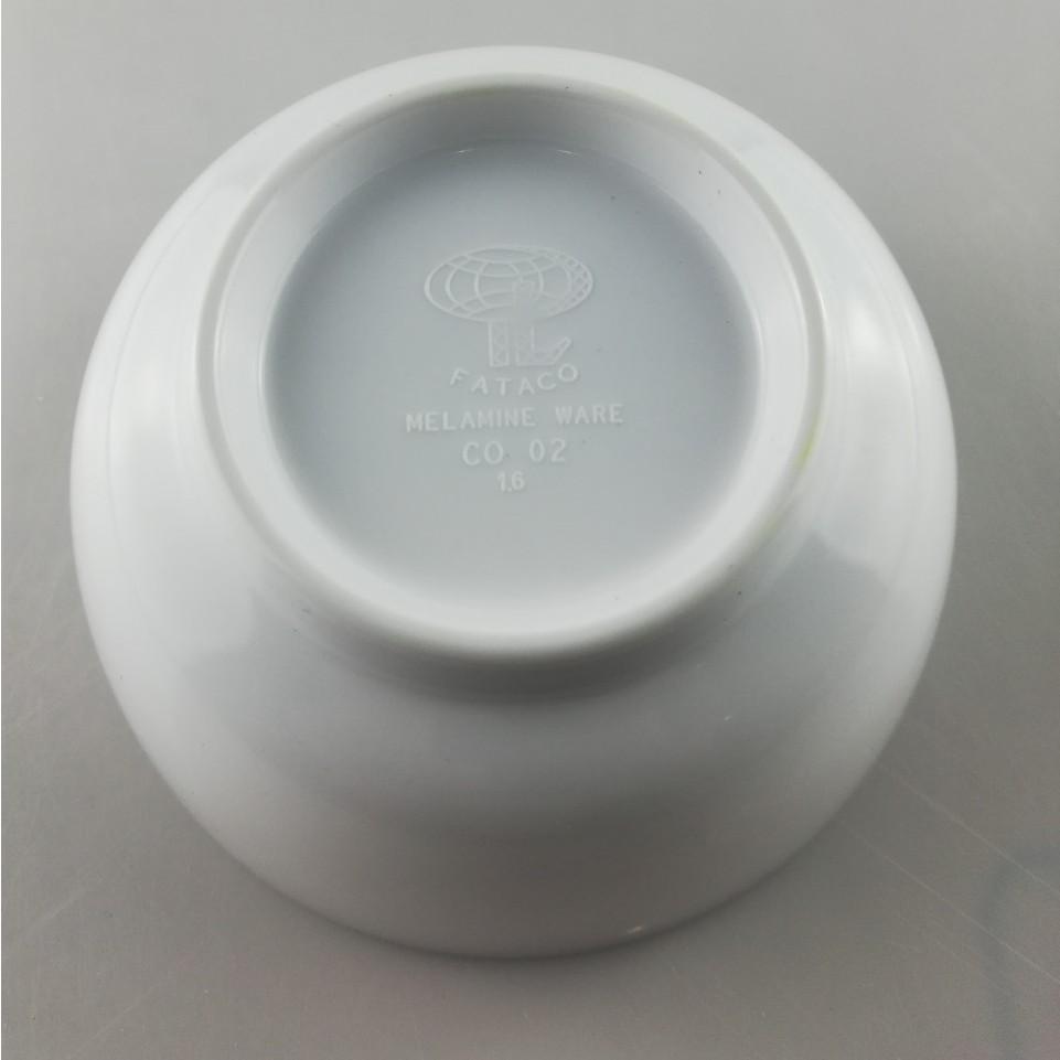 Chén Melamine 3 màu Trắng, Bông ,Cam-10 cái