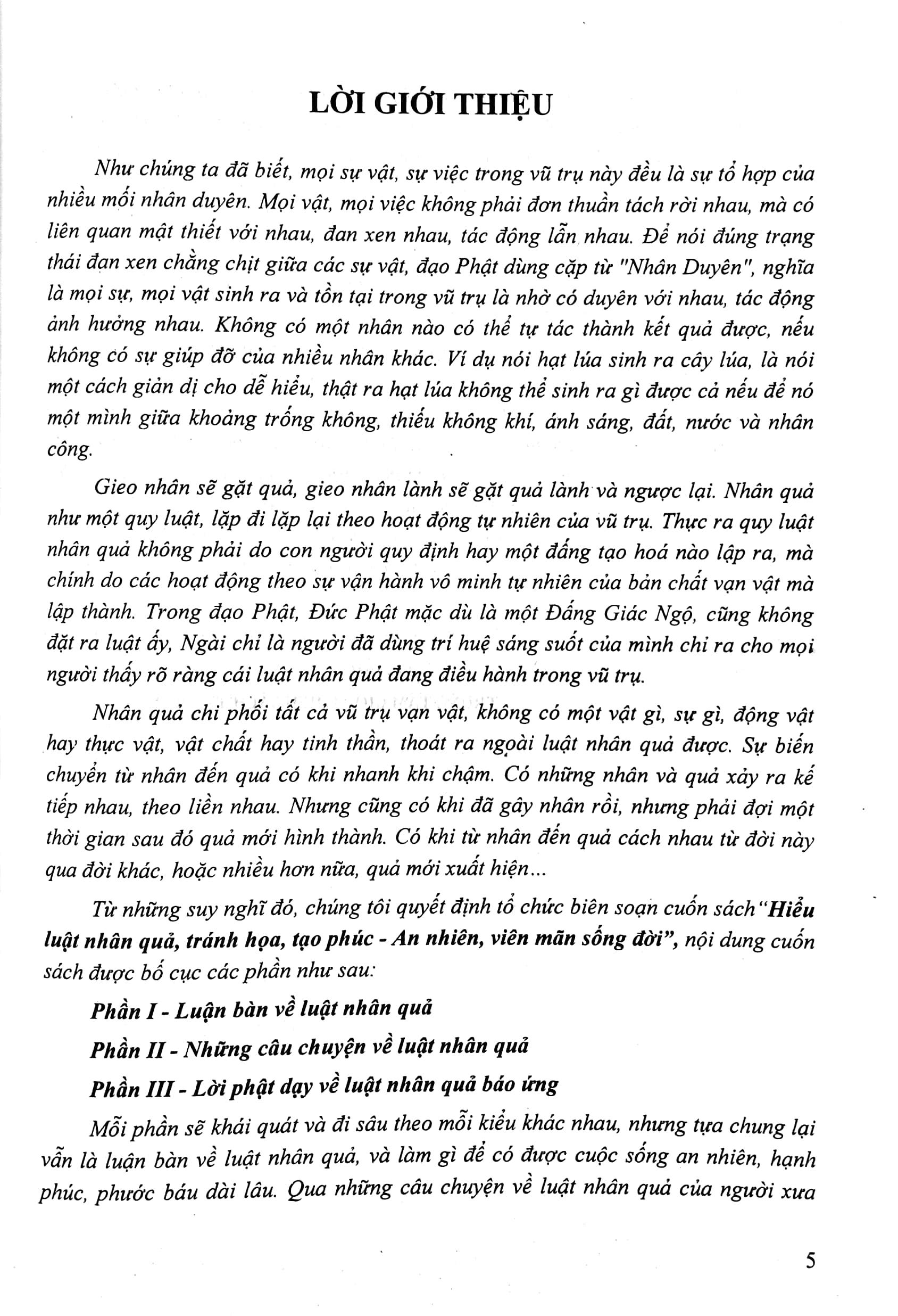 Hiểu Luật Nhân Quả, Tránh Thảm Họa, Tọa Phúc An Nhiên, Viên Mãn Sống Đời