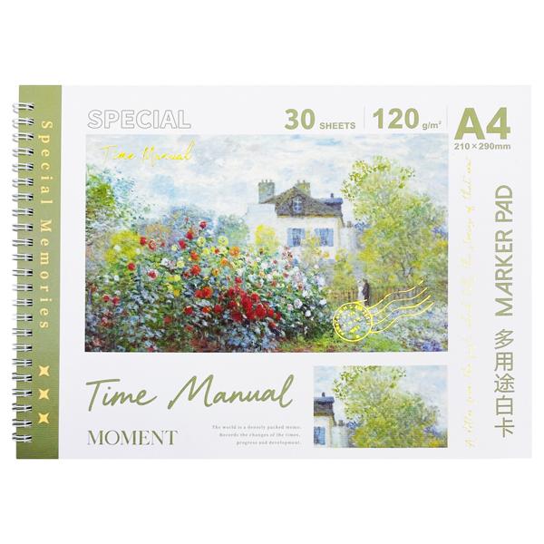 Tập Vẽ Lò Xo A4 - 120gsm - Depai 2002-25 (30 Tờ) - Time Manual