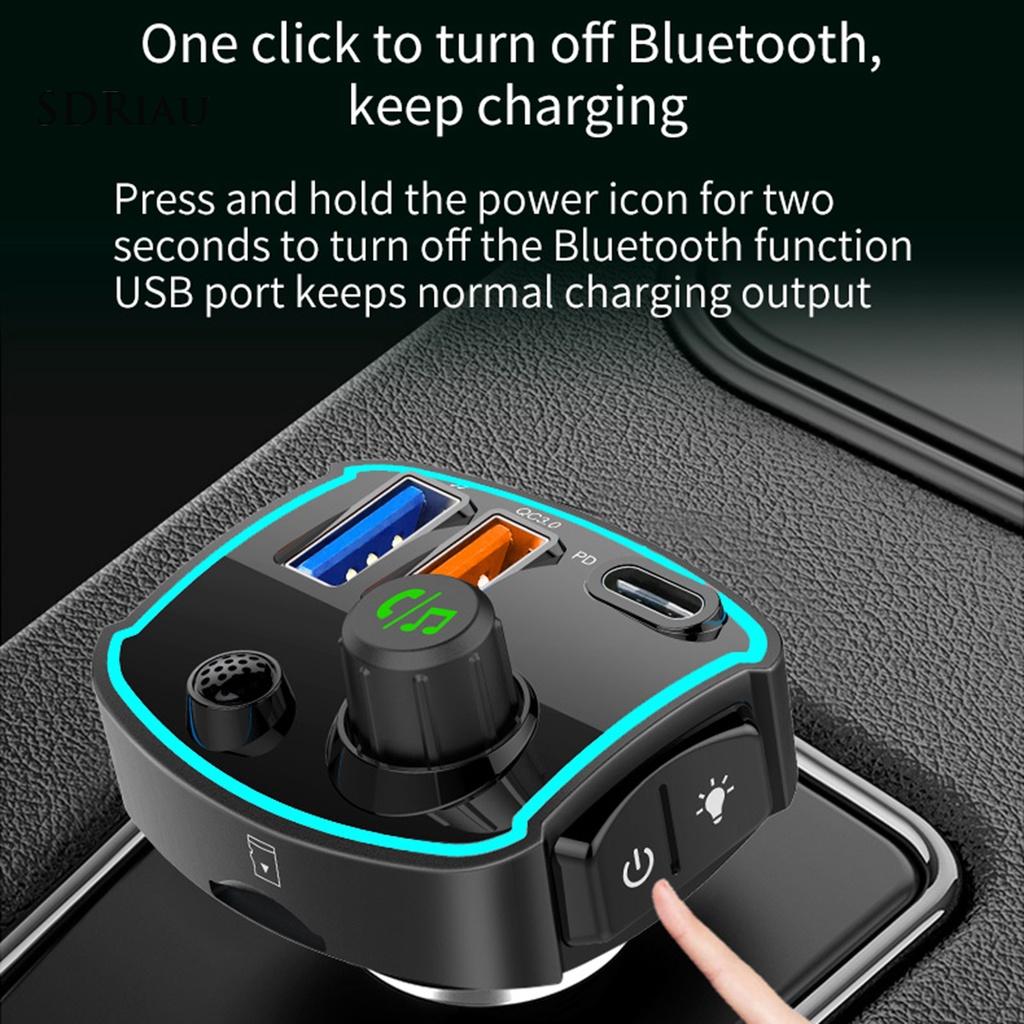 *QCDZ* BC69 Car MP3 Player Stable Bluetooth V5.0 ABS Quick Charger U Disk Music Player