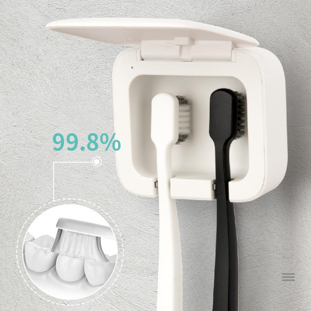 Hộp tiệt trùng bàn chải đánh răng bằng tia UV Light, sạc USB, Giá đỡ bàn chải đánh răng