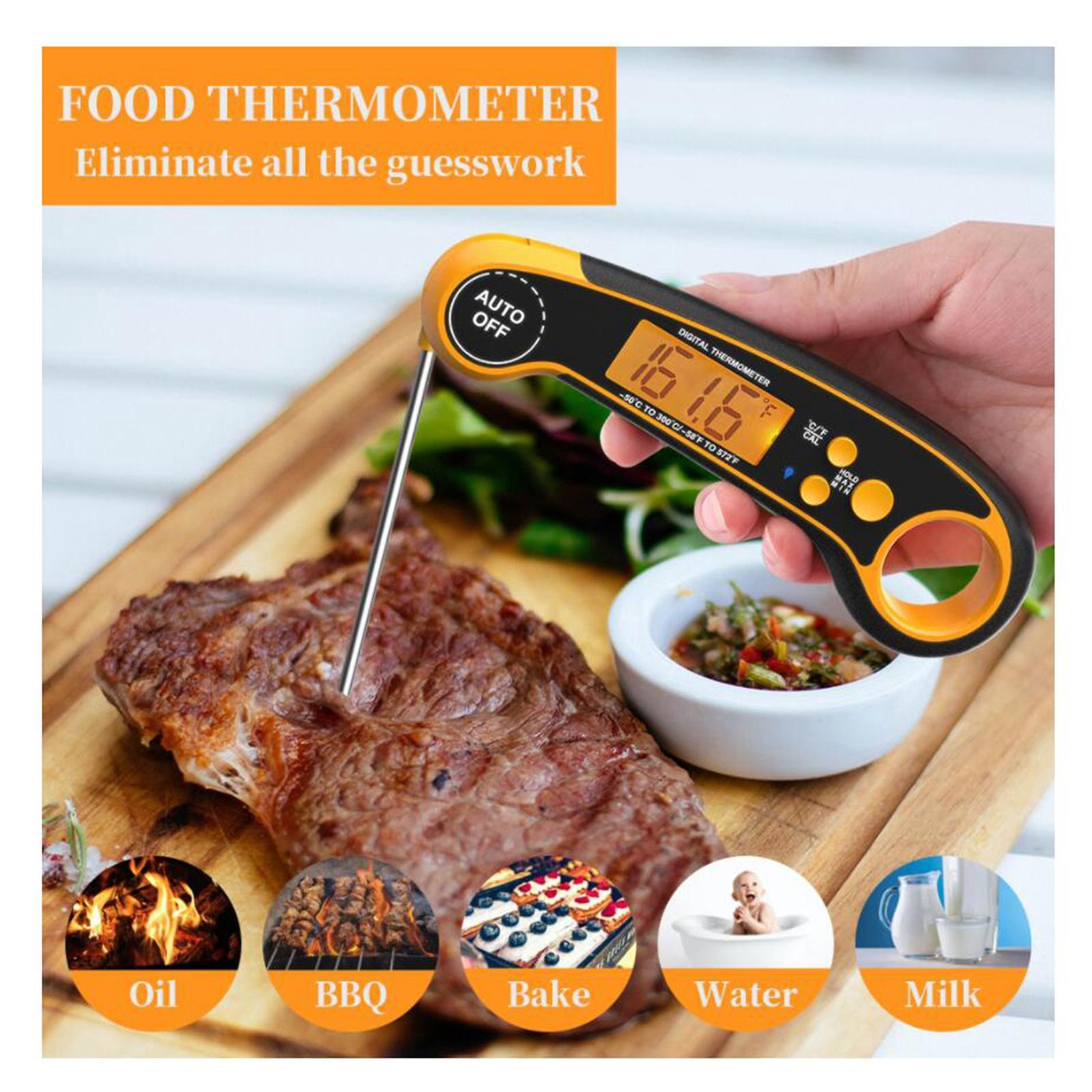 Waterproof Digital Instant Read Meat Thermometer & Folding Probe