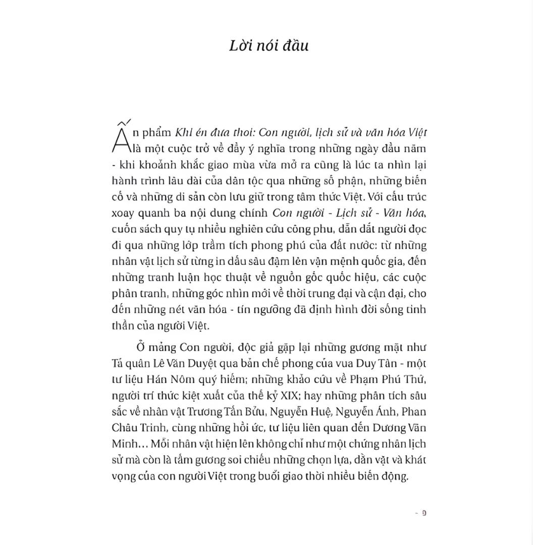 Khi Én Đưa Thoi - Con Người, Lịch Sử Và Văn Hoá Việt - Omega Plus