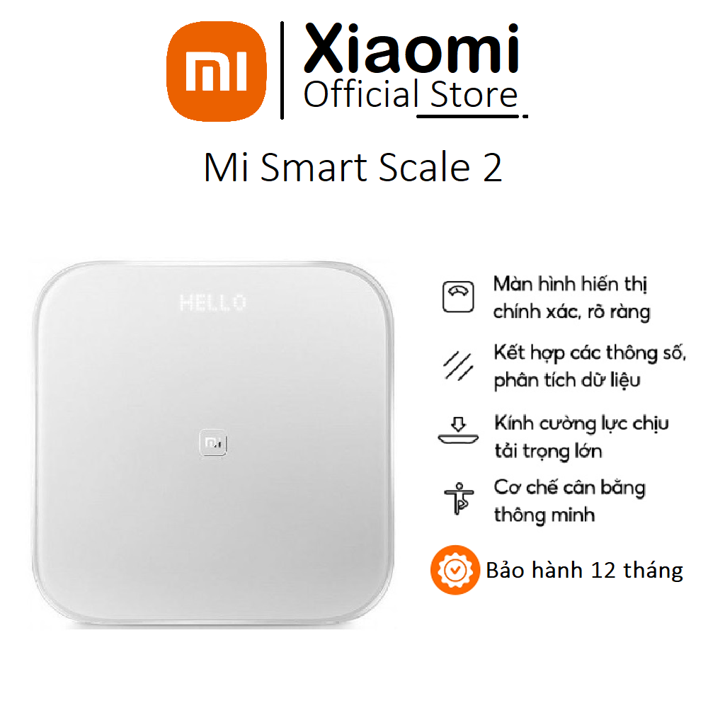 Cân sức khỏe Xiaomi Smart Scale 2 thông minh NUN4056GL - Hàng chính hãng