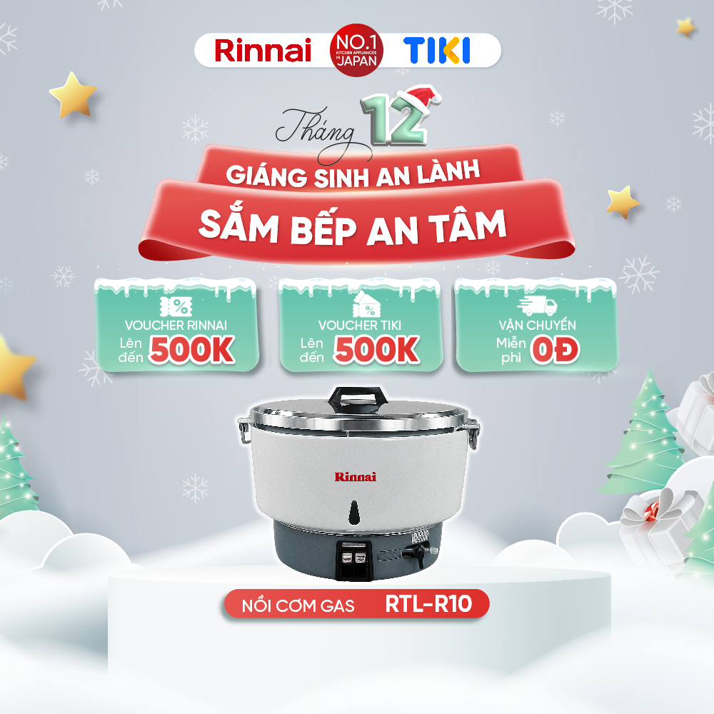 Nồi cơm gas Rinnai RTL-R10 dung tích 10 lít - Hàng chính hãng.