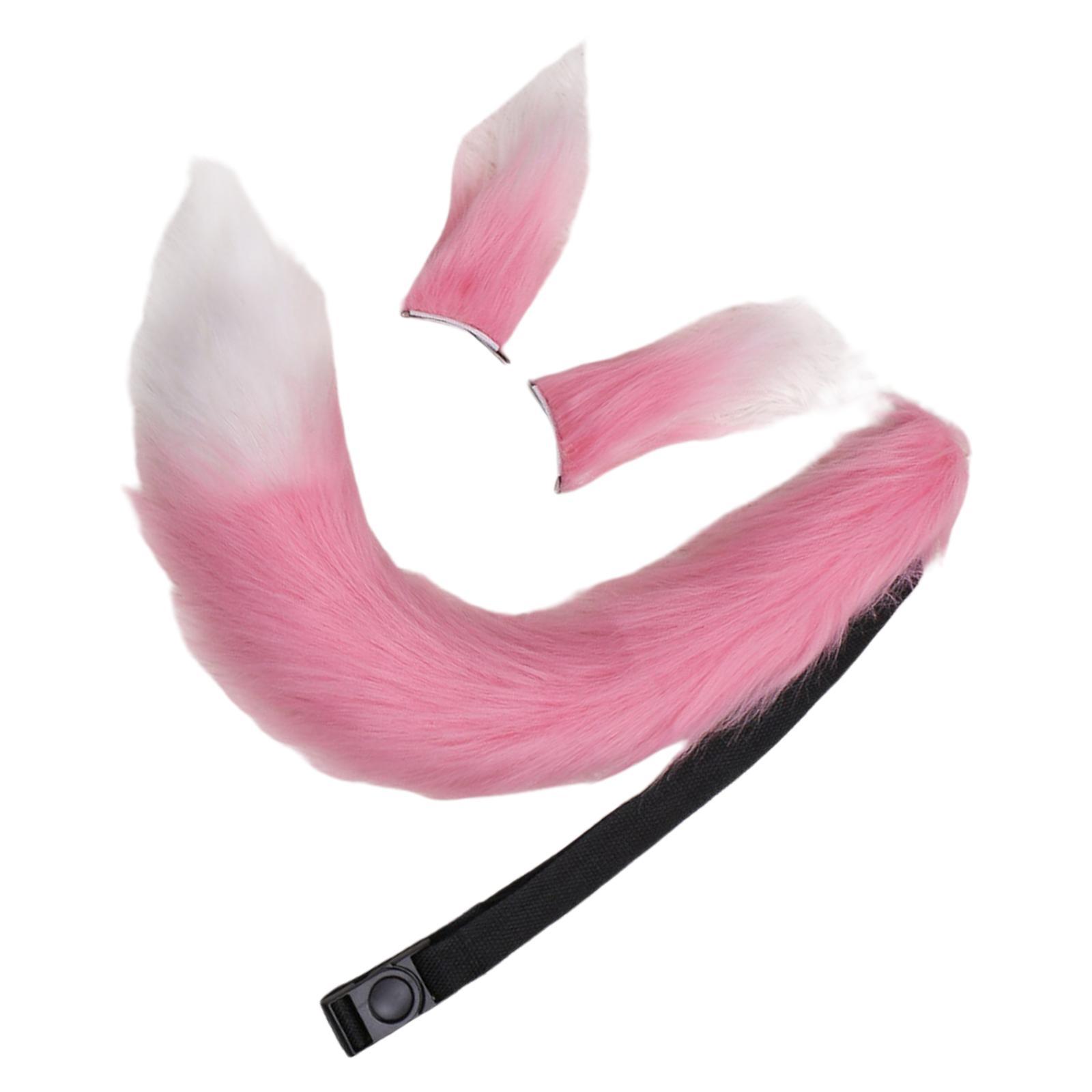Ears and Tail Set Fancy Dress Costume Cosplay for Masquerade Kids Adult