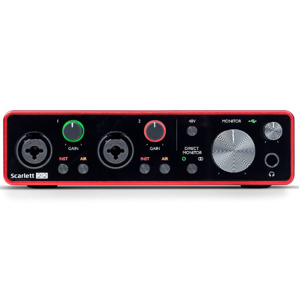 Sound Card thu âm Focusrite Scarlett 2i2 (3rd Gen) sound card thu âm 2 cổng mic thế hệ thứ 3 - Hàng chính hãng