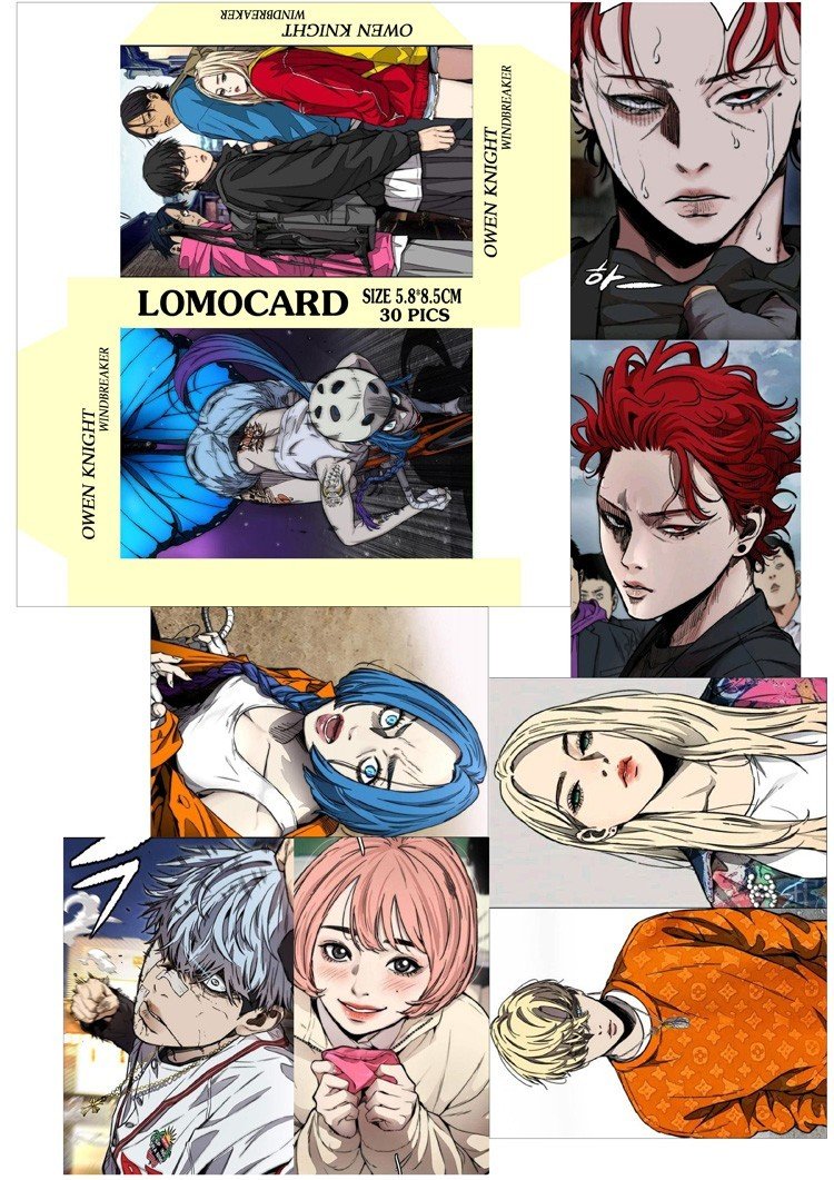 Hộp lomo card Owen knight 30 tấm khác nhau/ Thẻ card in hình anime owen knight