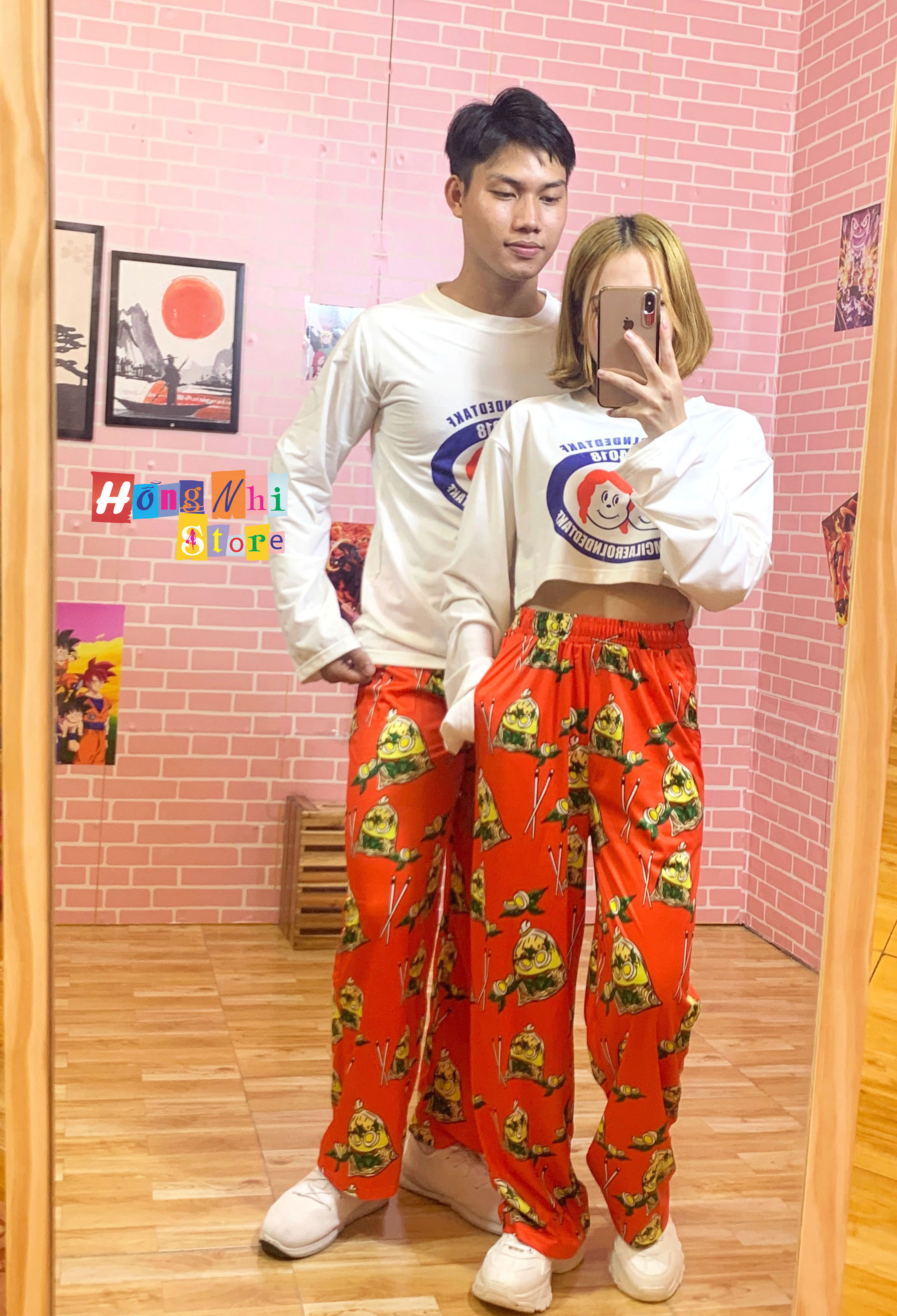 Quần Hoạt Hình Dài Ống Rộng Cartoon Pant V2 Oversize Ulzzang Unisex - MM