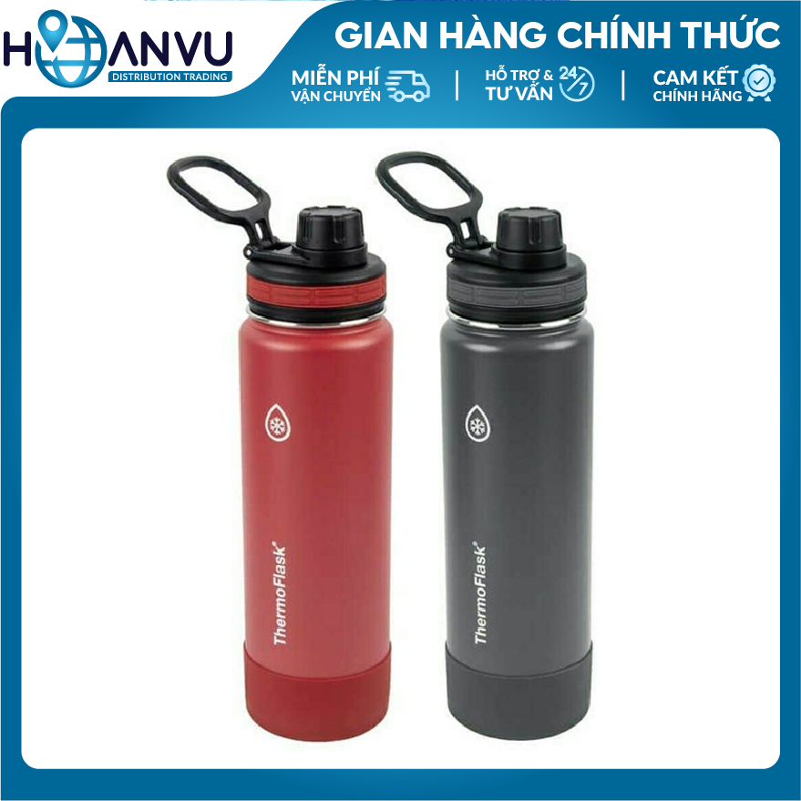 Bình Giữ Nhiệt Thép không Gỉ ThermoFlask Leakproof Spout Lid 4 màu (1.2L)