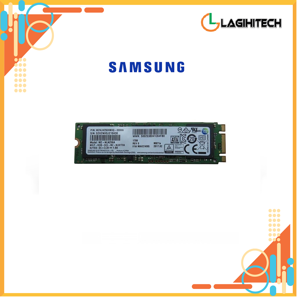 Ổ Cứng SSD Samsung M871a 256GB M2 2280 SATA iii MZ-NLN256HMHQ - Hàng Nhập Khẩu