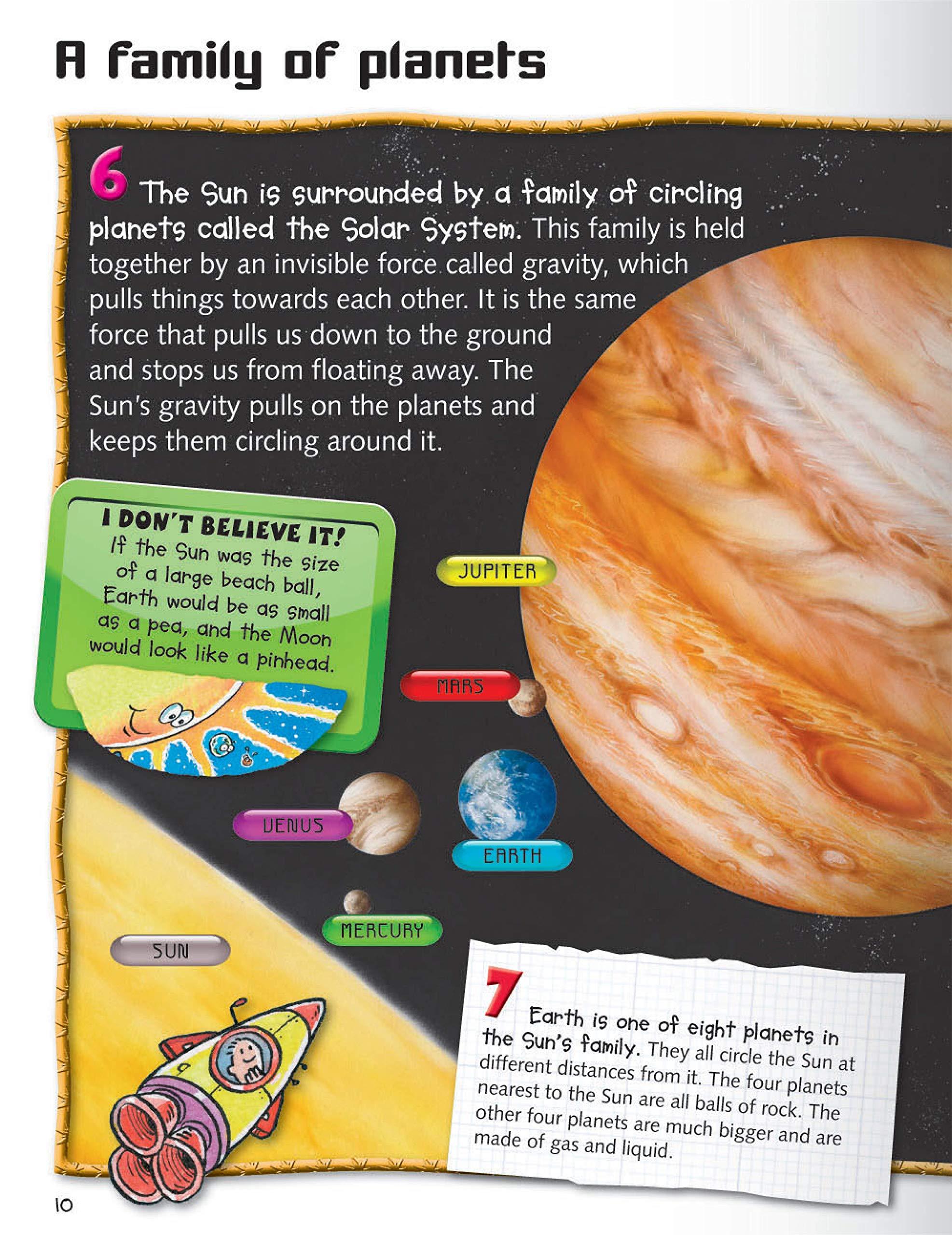 100 Facts Space- Solar Systems, Planets, Moons, Galaxies, Educational Projects, Fun Activities, Quizzes and More!