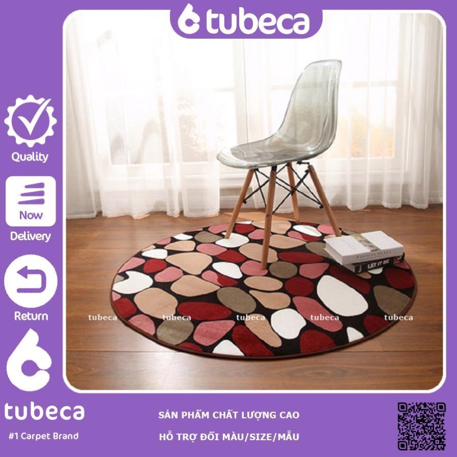 Thảm NHUNG nỉ tròn cao cấp | trải sàn | Màu Đá màu | 80cm và 1m | TUBECA