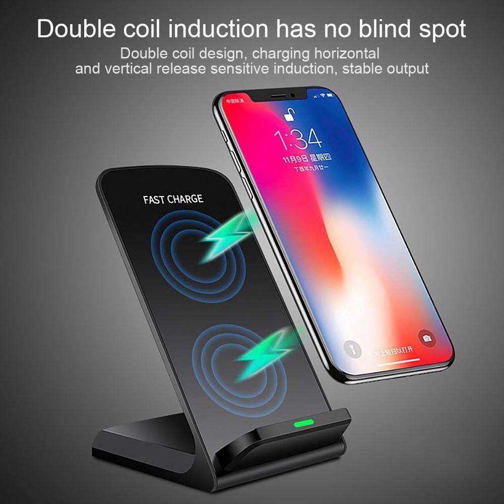 Đế Sạc Nhanh Không Dây Q740 Cho Samsung S10 S9 Note 10 9 10w Iphone 11 Pro Xs Xr X 8