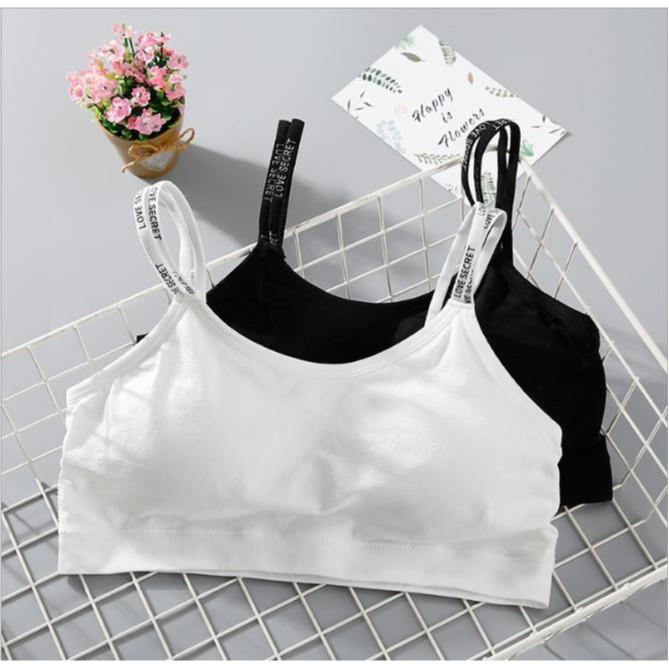 Áo bra ren nữ len tăm thể thao nâng ngực - Áo bralette cotton mềm không mgút gọn mỏng cài sau Y23