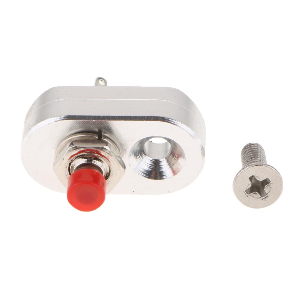 Mini CNC Motorcycle Handlebar Aluminum Stop Start Kill Switch Button Silver