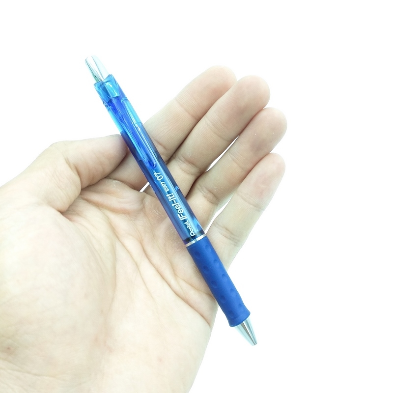 Bộ 2 Bút Bi Bấm Pentel 0.7 BX477 - Xanh Dương