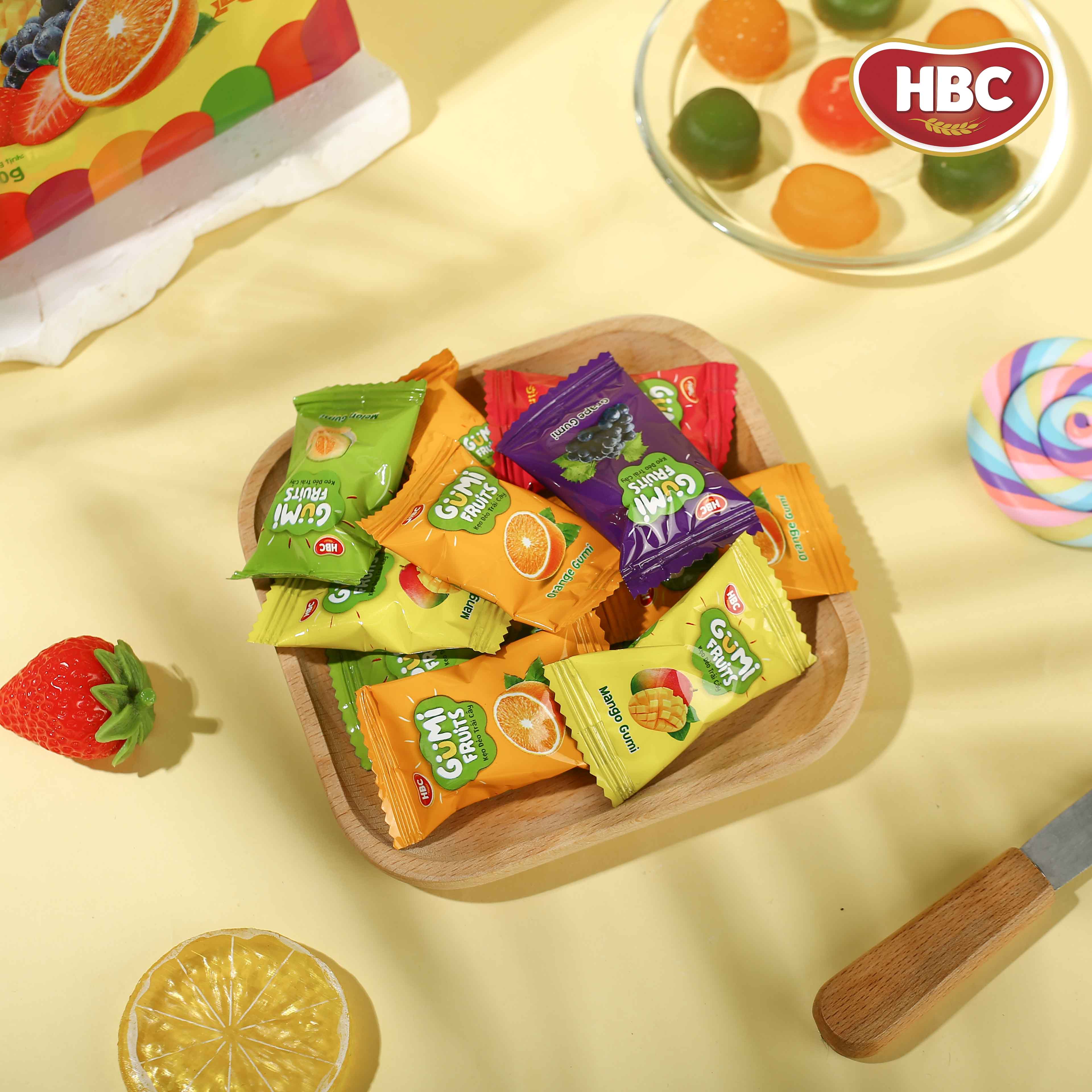 Kẹo Dẻo Thập Cẩm Gumi - HBC Foods - 150Gr/Túi - Hàng chính hãng
