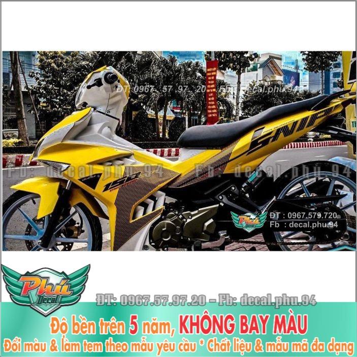 Tem rời Exciter 150 Sniper vàng đen  -1