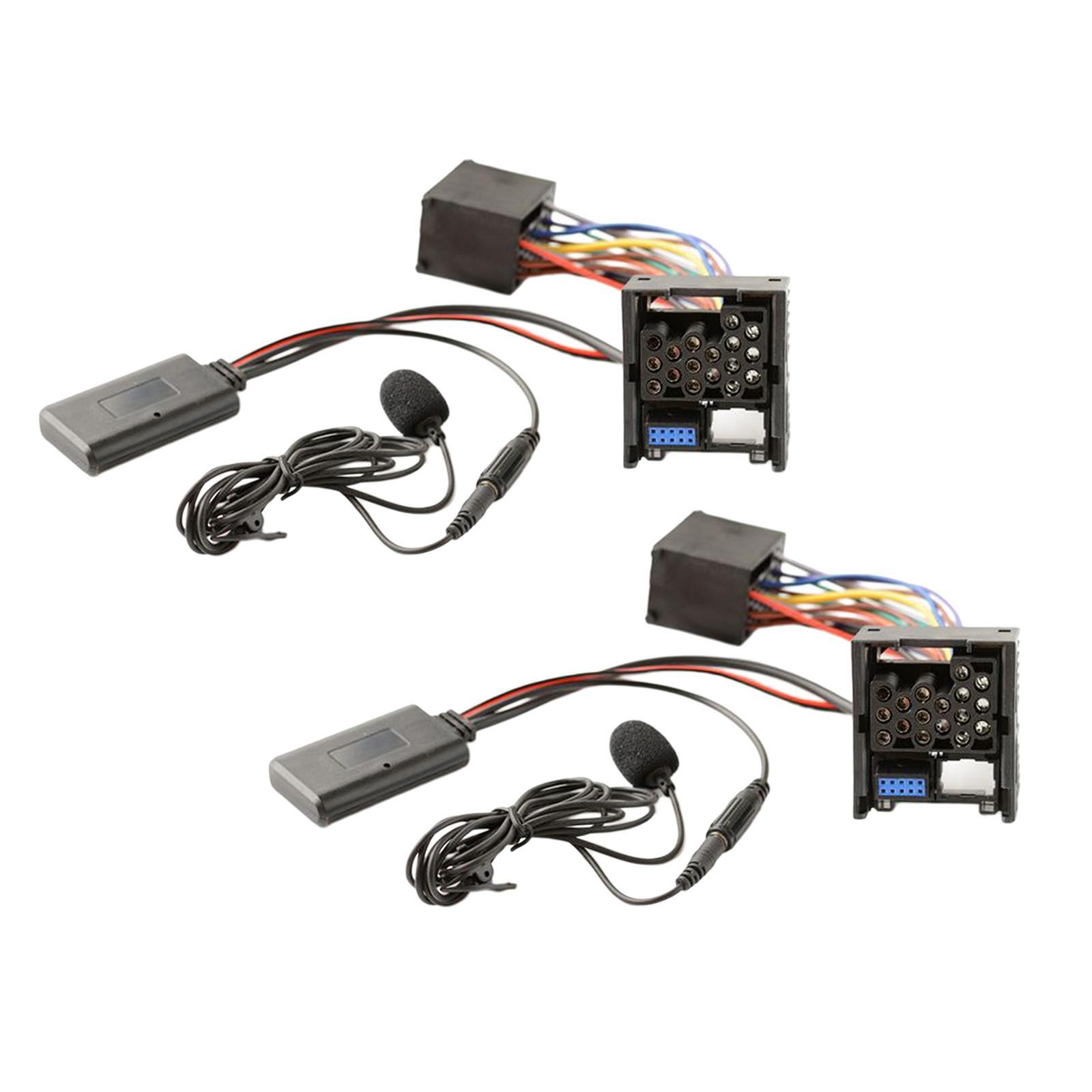 2x Audio AUX Bluetooth Cable Adaptor  For  E46  2002-2006
