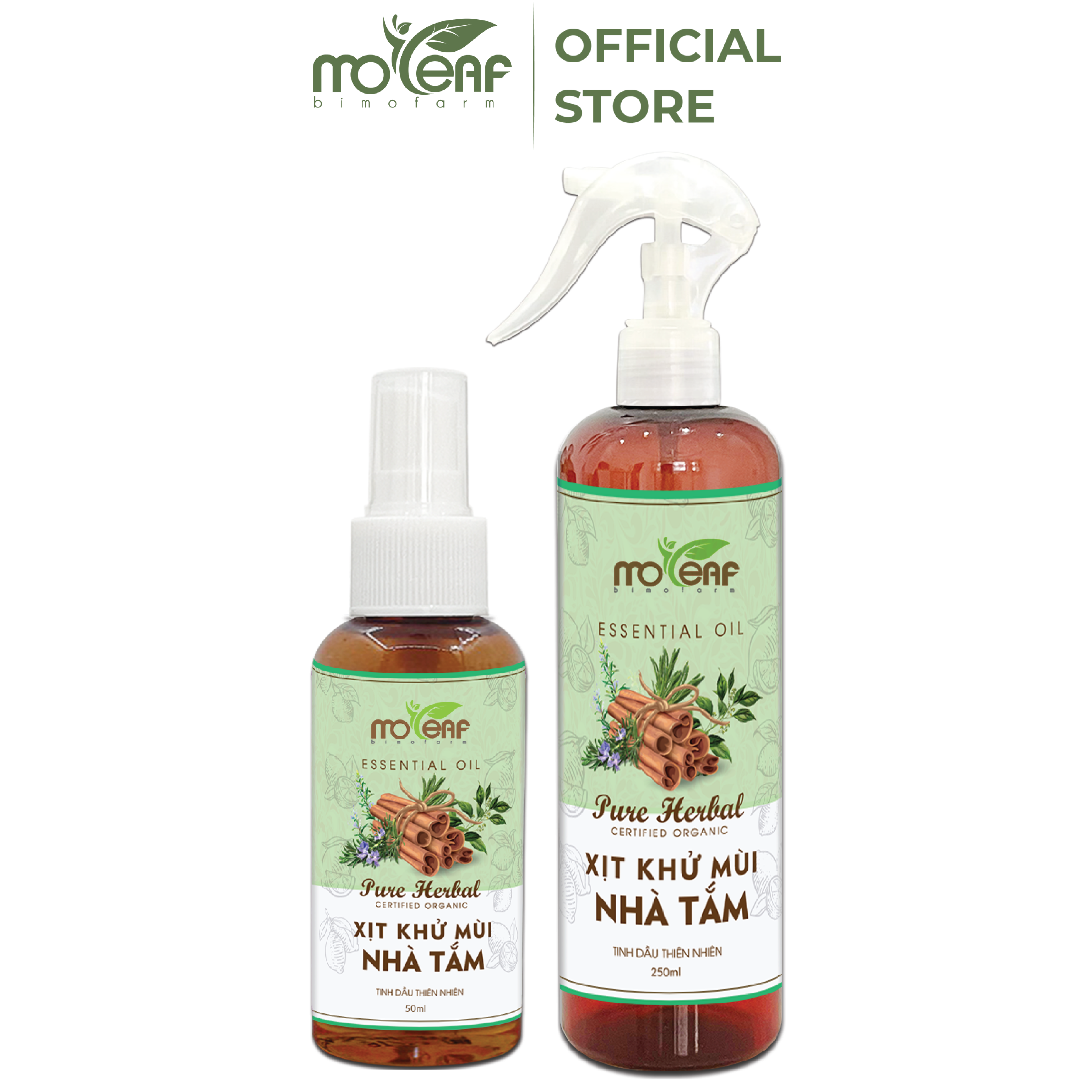 Xịt Khử Mùi NHÀ TẮM Moleaf Khử mùi nhà tắm thanh lọc không khí cho nhà tắm luôn có mùi dễ chịu thoáng mát 250ml