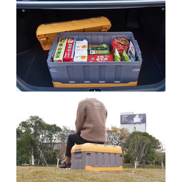 FOLDING BOX DURABLE - Hộp đựng 75L xếp gọn du lịch, picnic - Home and Garden