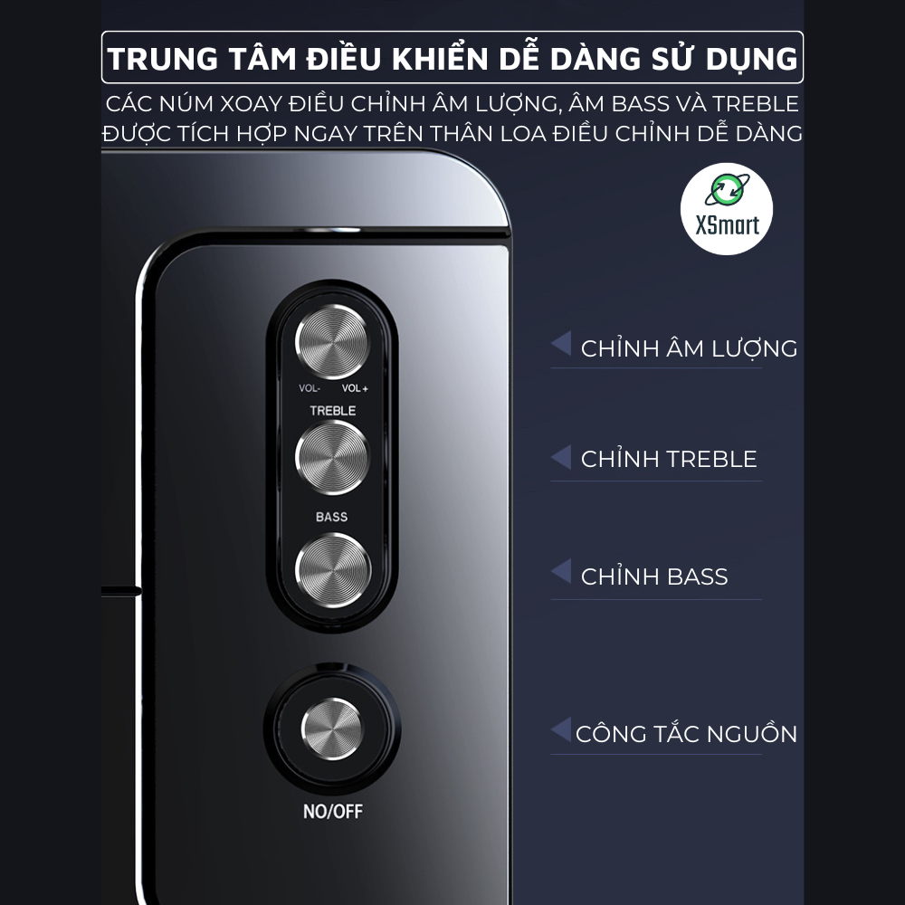 Loa Vi Tính Máy Tính Để Bàn Z5 Âm Thanh Siêu Bass Nghe Nhạc Xem Phim Cực Thích Âm Lượng Lớn Có Chỉnh Bass, Treble, Phù Hợp Laptop/PC/Điện Thoại- Hàng Chính Hãng