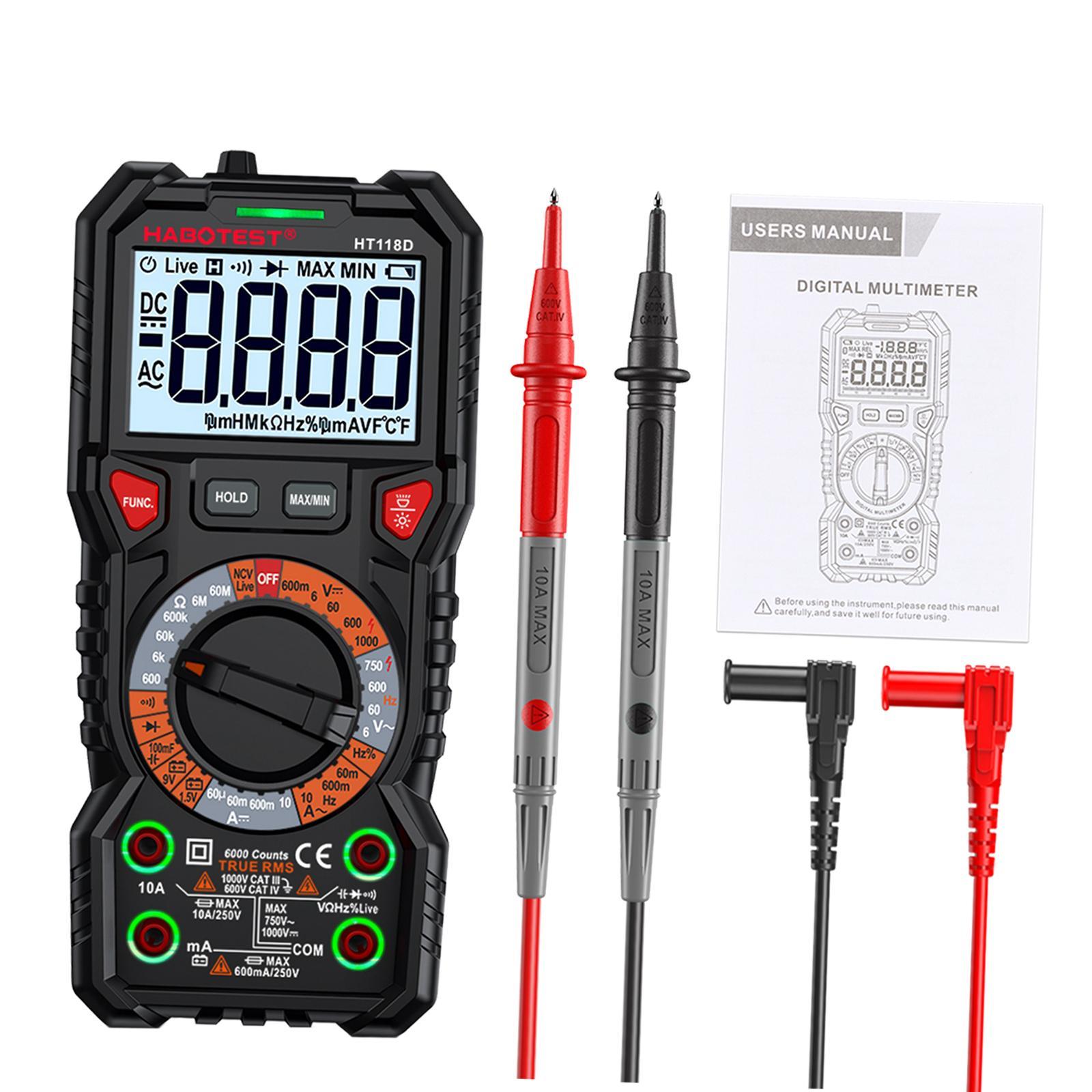 Multifunction Digital Tester Handheld Digital Meter for DC Voltage Circuit Board Test