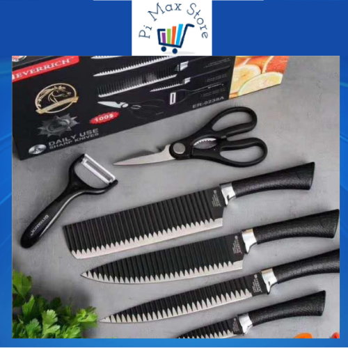 Bộ Dao Nhật 6 Món Cao Cấp Đa Năng , Chắc Chắn , Sắc Bén
