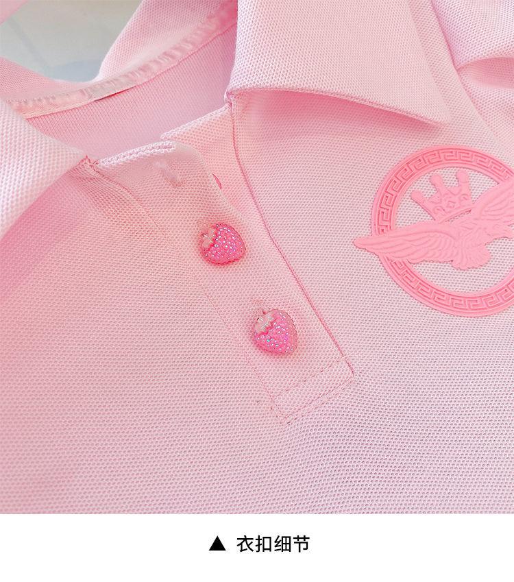 CHENGRUI Cô gái ăn mặc mùa hè Mid-Boy mùa hè phong cách phương Tây bé Hàn Quốc trường học phong cách giản dị ngắn tay váy