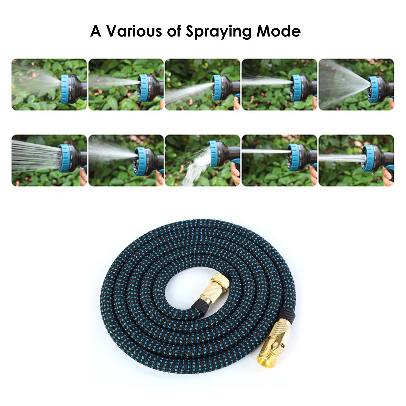 Ống Nước Linh Hoạt Có Thể Kéo Dài Đa Năng Kèm Đầu Nối Vòi Phun Để Rửa Sàn / Tưới Vườn / Làm Sạch Thú Cưng