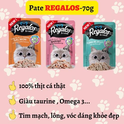 Pate dinh dưỡng cho mèo REGALOS- gói 70g