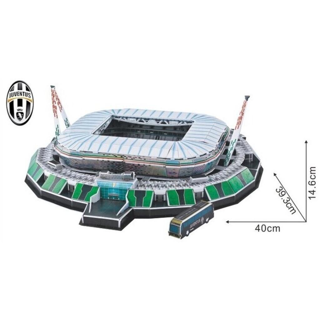 Mô hình sân vận động bóng đá SVĐ Juventus Stadium đồ chơi lắp ghép sân vận động bóng đá JUVE mô hình giấy 3D độc đáo