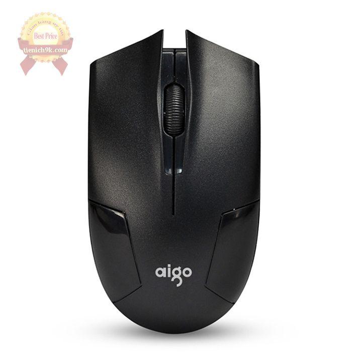 Chuột không dây quang Wireless 2.4gHz 1200DPI AiGo Q710 cao cấp của hãng Aigo cho laptop PC văn phòng – BH 12 tháng