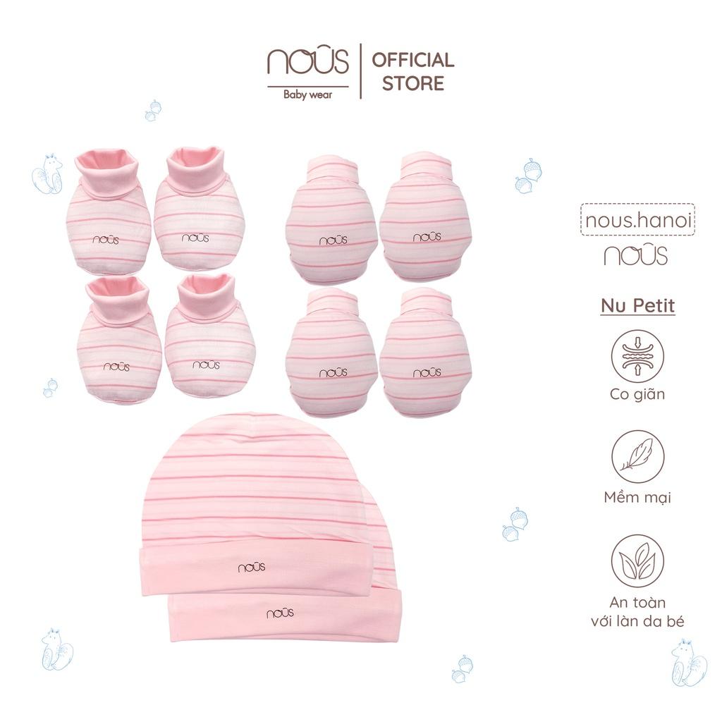 Phụ Kiện Cho Bé Sơ Sinh - Bao Tay Nous - Bao Chân Nous - Mũ Nous (Size Sơ sinh Newborn)