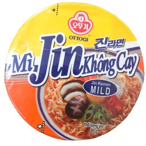 Combo 6 Ly Mì Jin Không Cay Ottogi 65g