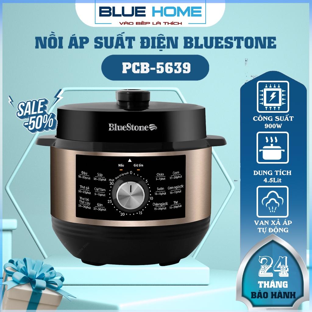 Nồi Áp Suất BlueStone PCB-5648, 900w - 4.5Lit, Van Xả Áp Thông Minh, Hàng Chính Hãng
