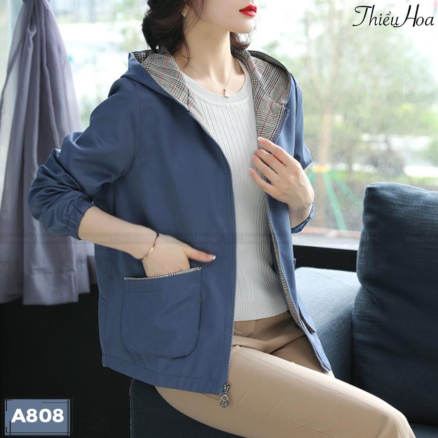 Áo khoác Kaki cao cấp mềm mịn thoáng mát chống tia UV cực tốt THIỀU HOA A808