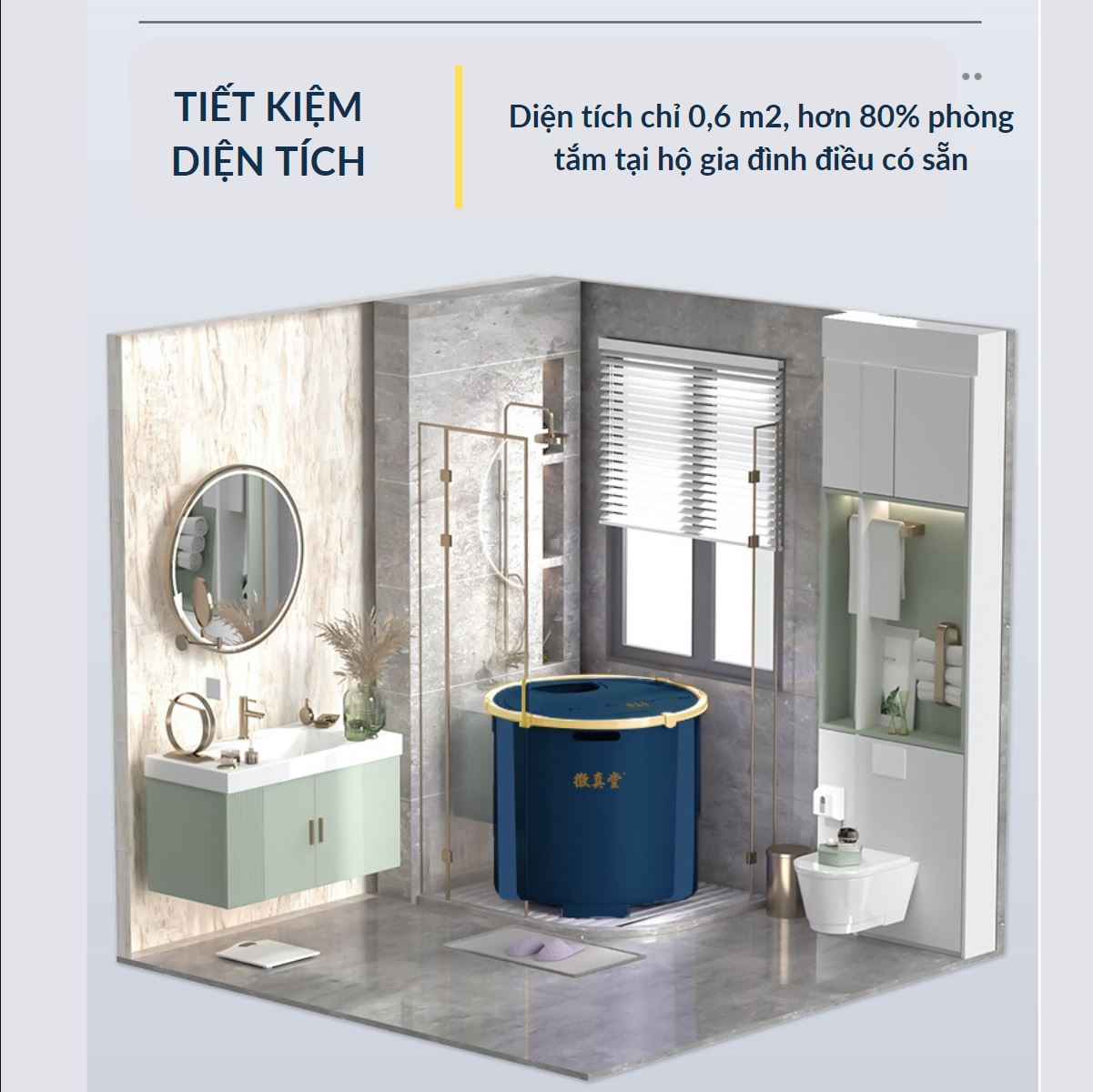 Bồn Tắm Gấp Gọn Legaxi, Dùng Cho Người Lớn, Trẻ em, Phù Hợp Với Phòng Tắm Của Mọi Gia Đình Size 75Cm