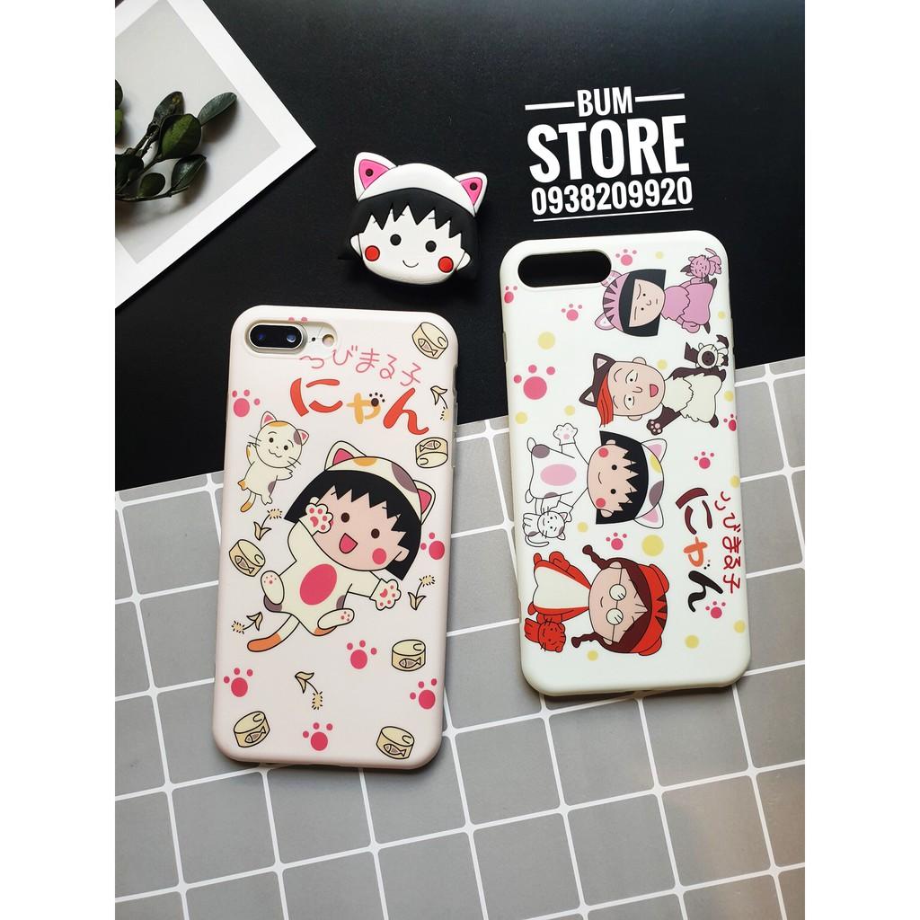 Ốp lưng dẻo kèm giá đỡ Maruko Cho Dòng iphone X / XS / 8 plus / 7 plus