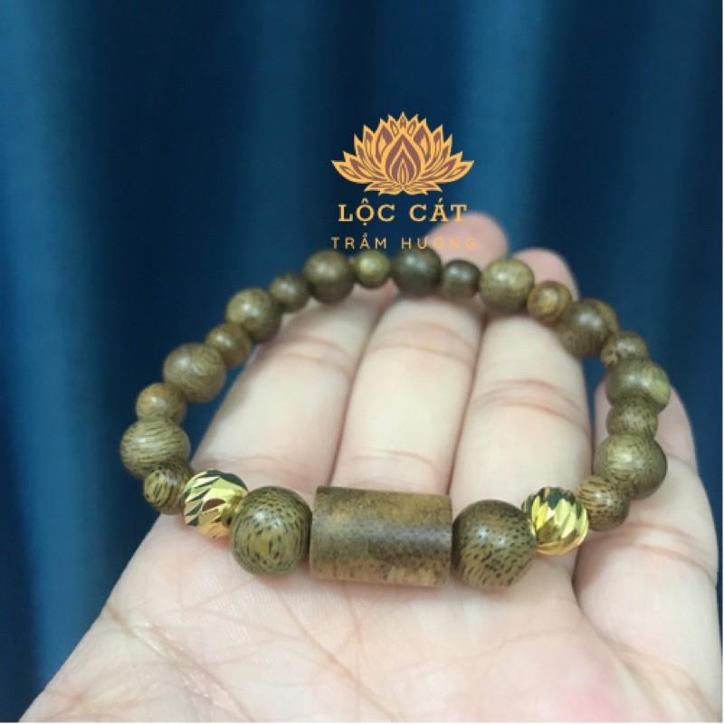 Vòng tay trầm hương tốc việt thơm vân đẹp mix charm lu thống trầm/ đá phong thuỷ
